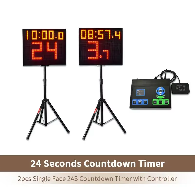 YS 24s Shot Clock Pair two 24s shot clocks with wireless controller kit