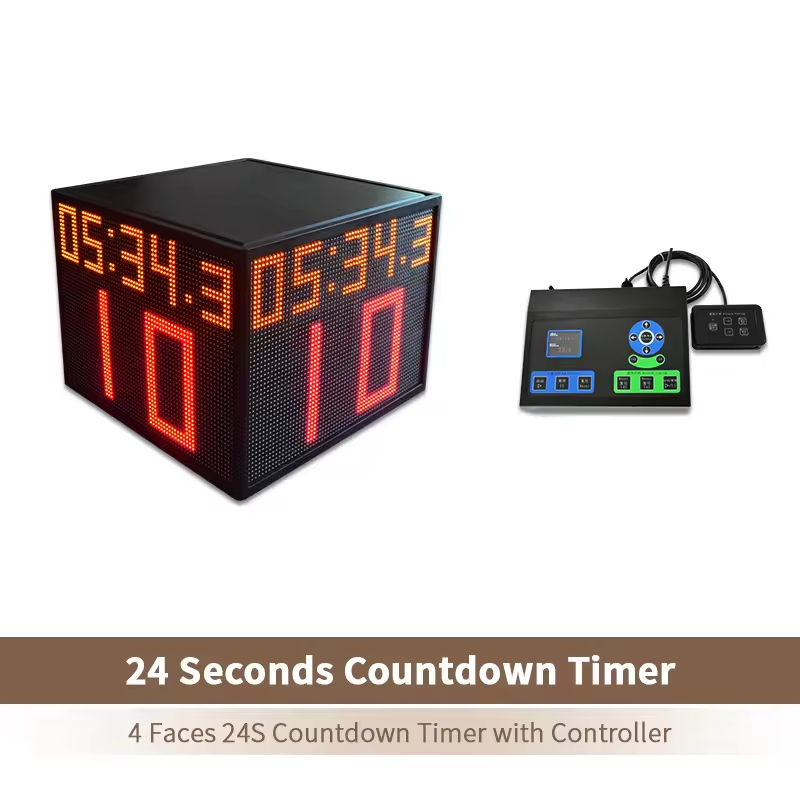 YS Four-Sided 24s Shot Clock Cube four sided 24 second countdown timer cube with wireless controller